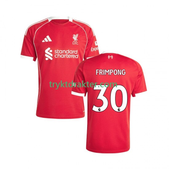 Herre Liverpool drakt Jeremie Frimpong 30 Hjemme 2025-2026 Korte Ermer