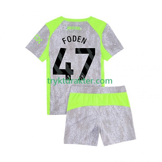 3-13 år Barn Manchester City drakt Phil Foden 47 Tredje 2025-2026 Korte Ermer