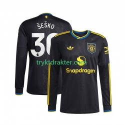 Herre Manchester Utd drakt Benjamin Sesko 30 Tredje 2025-2026 Langermet