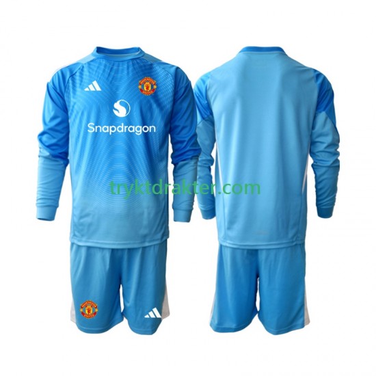 3-13 år Barn Keeper Manchester Utd drakt Hjemme 2025-2026 Langermet