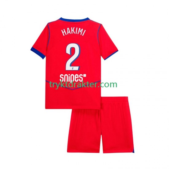 3-13 år Barn Paris Saint-Germain drakt Achraf Hakimi 2 Tredje 2025-2026 Korte Ermer