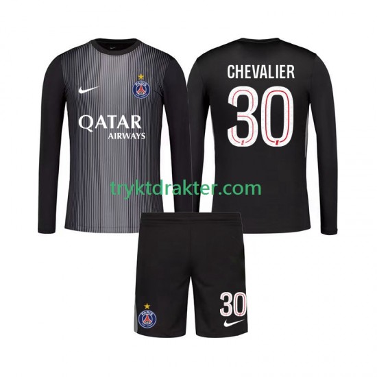 3-13 år Barn Keeper Paris Saint-Germain drakt Lucas Chevalier 30 Hjemme 2025-2026 Langermet