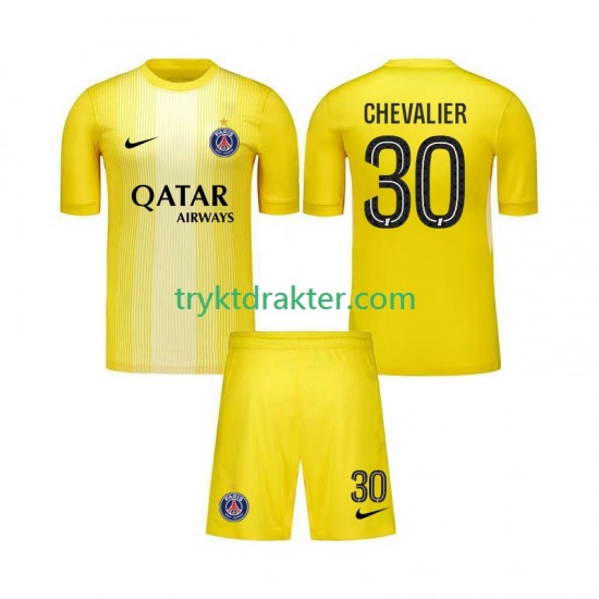 3-13 år Barn Keeper Paris Saint-Germain drakt Lucas Chevalier 30 Tredje 2025-2026 Korte Ermer