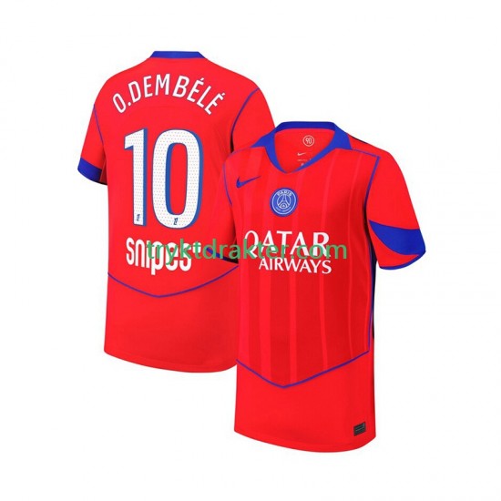 Herre Paris Saint-Germain drakt Ousmane Dembele 10 Tredje 2025-2026 Korte Ermer