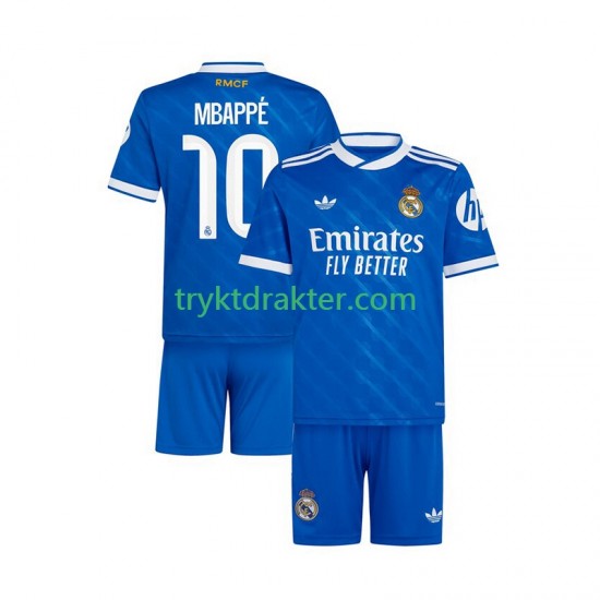 3-13 år Barn Real Madrid drakt Mbappé Kylian 10 Tredje 2025-2026 Korte Ermer
