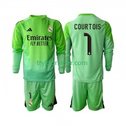 3-13 år Barn Real Madrid drakt Thibaut Courtois 1 Borte 2025-2026 Langermet 3-13 år Barn Real Madrid drakt Thibaut Courtois 1 Borte 2025-2026 Langermet