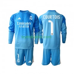 3-13 år Barn Real Madrid drakt Thibaut Courtois 1 Hjemme 2025-2026 Langermet 3-13 år Barn Real Madrid drakt Thibaut Courtois 1 Hjemme 2025-2026 Langermet