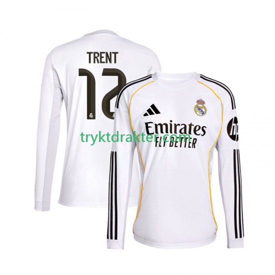 Herre Real Madrid drakt Trent Alexander-Arnold 12 Hjemme 2025-2026 Langermet