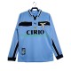 Herre SS Lazio drakt 1998 Retro Hjemme 1999 Langermet