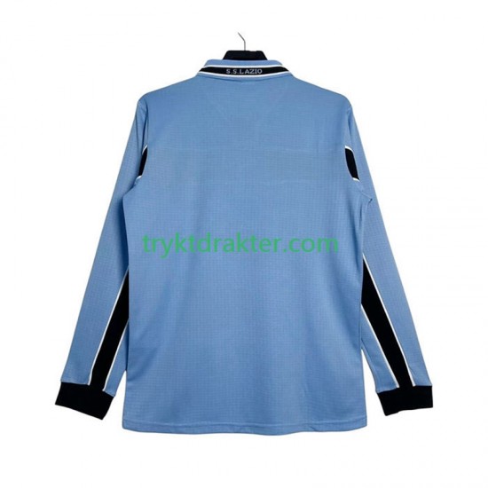 Herre SS Lazio drakt 1998 Retro Hjemme 1999 Langermet