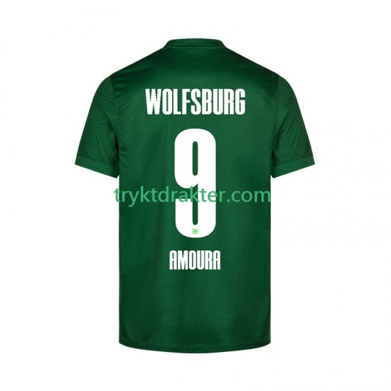 Herre VfL Wolfsburg drakt Mohamed Amoura 9 Hjemme 2025-2026 Korte Ermer