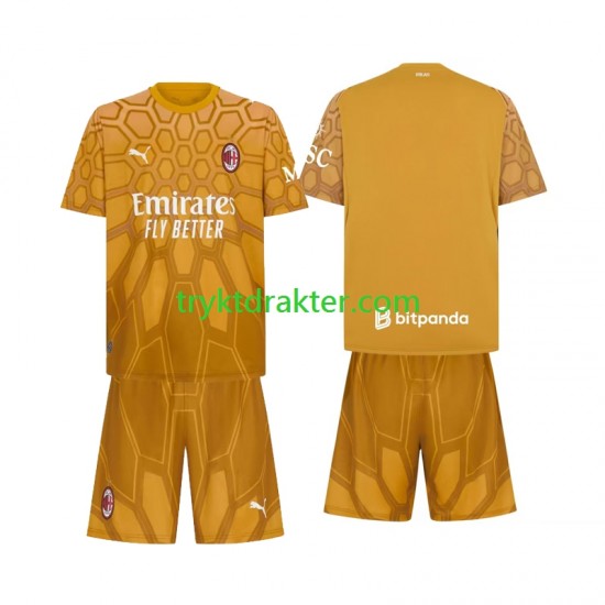 3-13 år Barn Keeper AC Milan drakt Hjemme 2026-2027 Korte Ermer