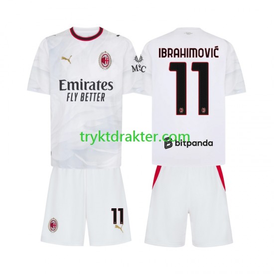 3-13 år Barn AC Milan drakt Ibrahimovic 11 Borte 2026-2027 Korte Ermer