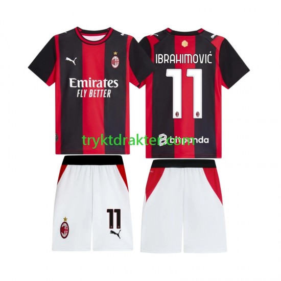 3-13 år Barn AC Milan drakt Ibrahimovic 11 Hjemme 2026-2027 Korte Ermer