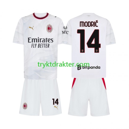 3-13 år Barn AC Milan drakt Modrić Luka 14 Borte 2026-2027 Korte Ermer