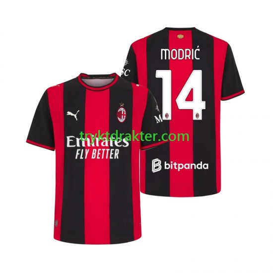 Herre AC Milan drakt Modrić Luka 14 Hjemme 2026-2027 Korte Ermer