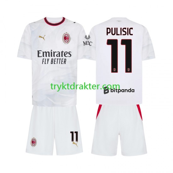 3-13 år Barn AC Milan drakt Pulisic 11 Borte 2026-2027 Korte Ermer