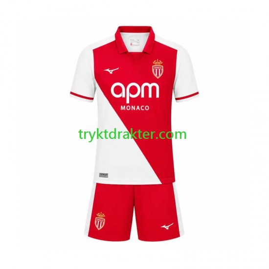 3-13 år Barn AS Monaco drakt Hjemme 2026-2027 Korte Ermer