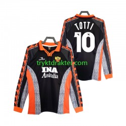 Herre AS Roma drakt Totti 10 1998 Retro Tredje 1999 Langermet