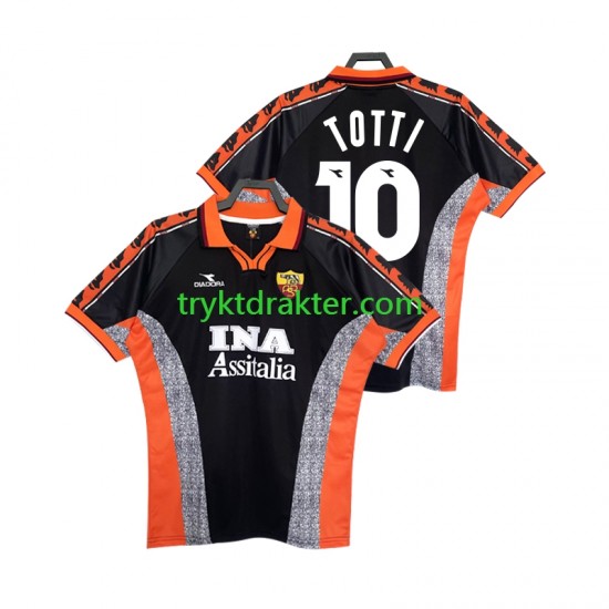 Herre AS Roma drakt Totti 10 1998 Retro Tredje 1999 Korte Ermer