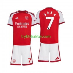 3-13 år Barn Arsenal drakt Bukayo Saka 7 Hjemme 2026-2027 Korte Ermer
