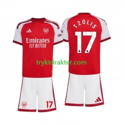 3-13 år Barn Arsenal drakt Christos Tzolis 17 Hjemme 2026-2027 Korte Ermer