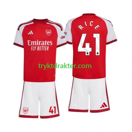 3-13 år Barn Arsenal drakt Declan Rice 41 Hjemme 2026-2027 Korte Ermer