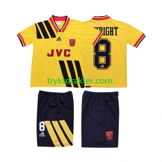3-13 år Barn Arsenal drakt WRIGHT 8 1993 Retro Borte 1994 Korte Ermer