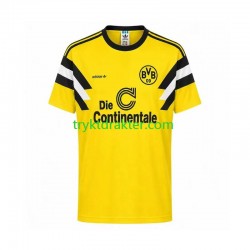 Herre Borussia Dortmund drakt 1989 Retro Hjemme Korte Ermer