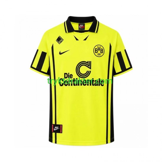 Herre Borussia Dortmund drakt 1996 Retro Hjemme Korte Ermer