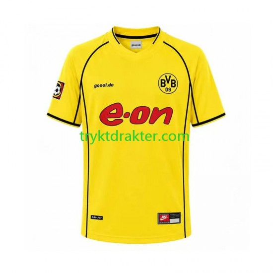 Herre Borussia Dortmund drakt 2002 Retro Hjemme Korte Ermer