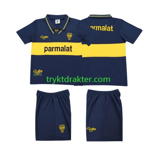 3-13 år Barn CA Boca Juniors drakt 1993 1995 Retro Hjemme Korte Ermer