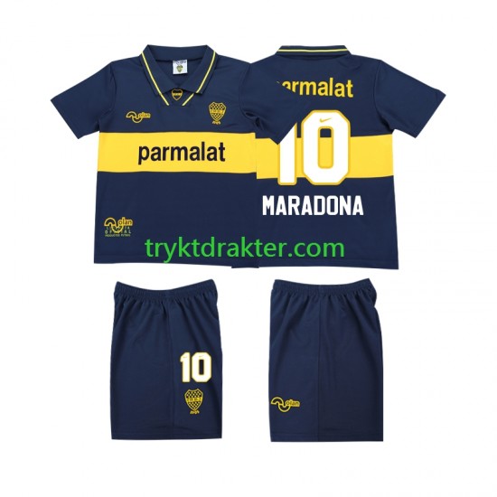 3-13 år Barn CA Boca Juniors drakt MARADONA 10 1993 1995 Retro Hjemme Korte Ermer