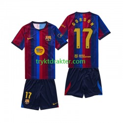 3-13 år Barn FC Barcelona drakt Anthony Gordon 17 Hjemme 2026-2027 Korte Ermer