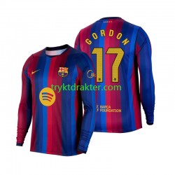 Herre FC Barcelona drakt Anthony Gordon 17 Hjemme 2026-2027 Langermet