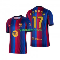 Herre FC Barcelona drakt Anthony Gordon 17 Hjemme 2026-2027 Korte Ermer