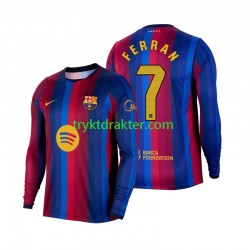 Herre FC Barcelona drakt Ferran Torres 7 Hjemme 2026-2027 Langermet