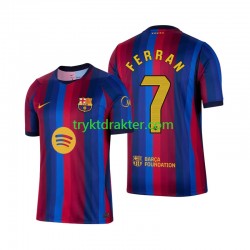 Herre FC Barcelona drakt Ferran Torres 7 Hjemme 2026-2027 Korte Ermer