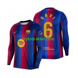 Herre FC Barcelona drakt Gavi 6 Hjemme 2026-2027 Langermet