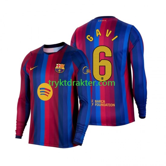 Herre FC Barcelona drakt Gavi 6 Hjemme 2026-2027 Langermet