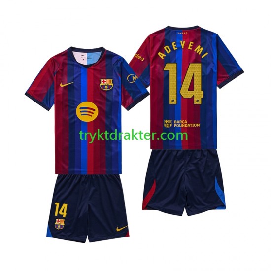 3-13 år Barn FC Barcelona drakt Karim Adeyemi 14 Hjemme 2026-2027 Korte Ermer
