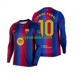 Herre FC Barcelona drakt Lamine Yamal 10 Hjemme 2026-2027 Langermet