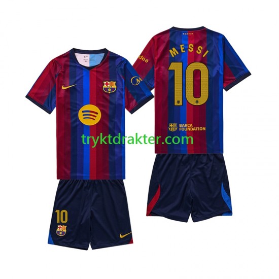 3-13 år Barn FC Barcelona drakt Lionel Messi 10 Hjemme 2026-2027 Korte Ermer