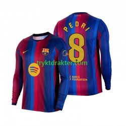 Herre FC Barcelona drakt Pedri 8 Hjemme 2026-2027 Langermet