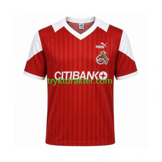 Herre FC Köln drakt 1992 1993 Retro Borte Korte Ermer