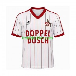 Herre FC Köln drakt 1982 1983 Retro Hjemme Korte Ermer