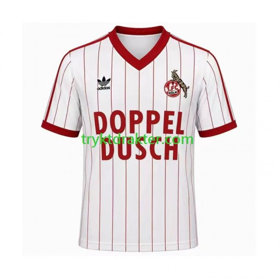 Herre FC Köln drakt 1982 1983 Retro Hjemme Korte Ermer