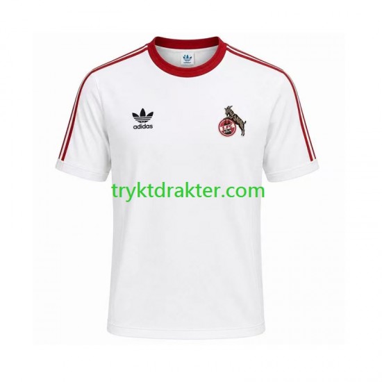 Herre FC Köln drakt 1986 1987 Retro Hjemme Korte Ermer