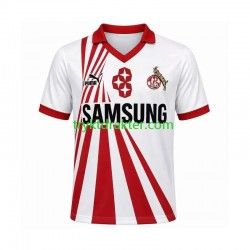 Herre FC Köln drakt 1991 Retro Hjemme 1990 Korte Ermer
