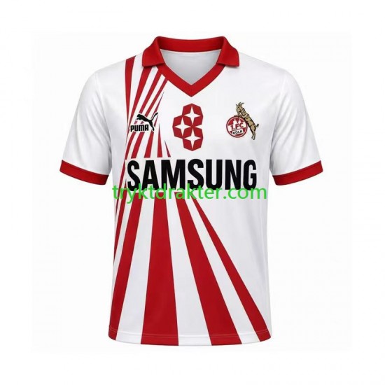 Herre FC Köln drakt 1991 Retro Hjemme 1990 Korte Ermer